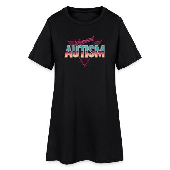 Weaponized Autism - Funny Gen Alpha Memes - Women’s T-Shirt Dress - black - Front