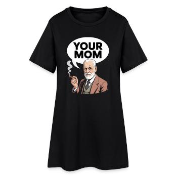 Ta mère - T-shirt drôle de Sigmund Freud - Robe T-shirt Femme - noir - Devant