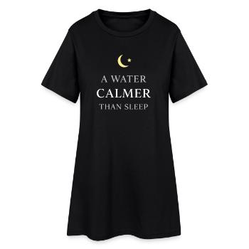 Navigation de nuit avec - Robe T-shirt Femme - noir - Devant