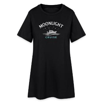 Navigation de nuit avec - Robe T-shirt Femme - noir - Devant