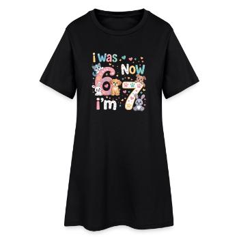 J’avais maintenant 6 ans, 7 ans - Robe T-shirt Femme - noir - Devant