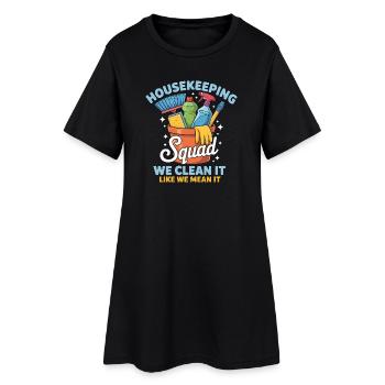 Funny Cleaning Design - Women’s T-Shirt Dress - black - Front