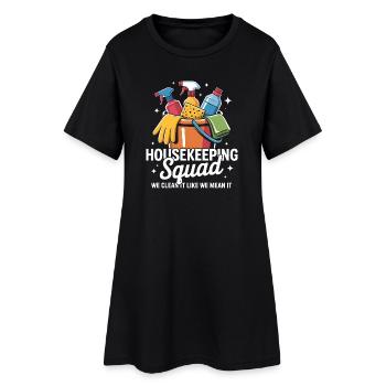 Funny Cleaning Design - Women’s T-Shirt Dress - black - Front