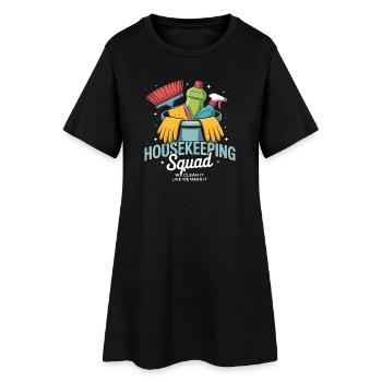 Funny Cleaning Design - Women’s T-Shirt Dress - black - Front