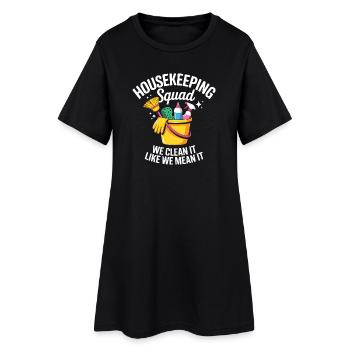 Funny Cleaning Design - Women’s T-Shirt Dress - black - Front