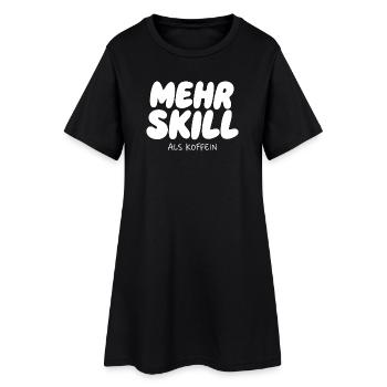 Plus de compétence que de caféine - Robe T-shirt Femme - noir - Devant