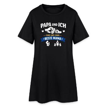 Papa, je suis meilleur maman - Robe T-shirt Femme - noir - Devant