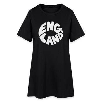 Conception du logo Engand Round - Robe T-shirt Femme - noir - Devant