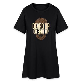 Barbe ou tais-toi - Robe T-shirt Femme - noir - Devant