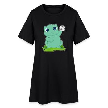 Joueur de handball Frosch Sport de handball - Robe T-shirt Femme - noir - Devant