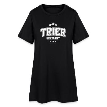 Trier Deutschland Emblem - Frauen T-Shirt-Kleid - Schwarz - Vorne