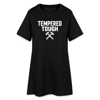 Dur Tempéré - Robe T-shirt Femme - noir - Devant