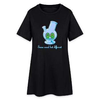 Same weed but different - Women’s T-Shirt Dress - black - Front