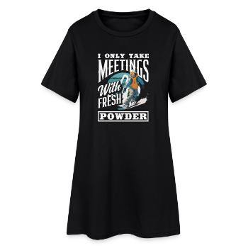Télésiège de réunion de snowboard snowboard - Robe T-shirt Femme - noir - Devant