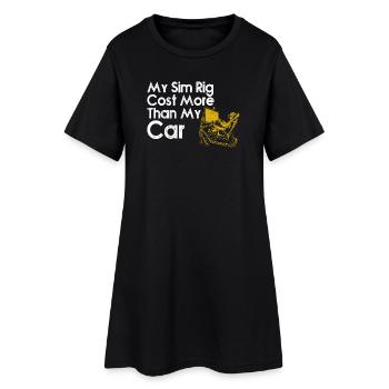 Sim-Rig kostete mehr als mein Auto - Frauen T-Shirt-Kleid - Schwarz - Vorne