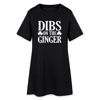 Je choisis le trèfle drôle de la Saint-Patrick roux - Robe T-shirt Femme - noir - Devant