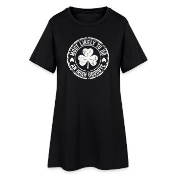 Le trèfle le plus probable pour faire un trèfle d’adieu irlandais - Robe T-shirt Femme - noir - Devant