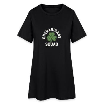 Escadron des Manigances Shamrock - Robe T-shirt Femme - noir - Devant
