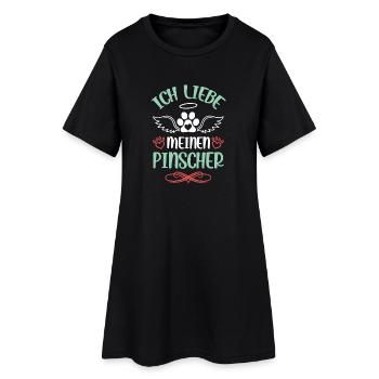 J’adore mon Pinscher - Robe T-shirt Femme - noir - Devant