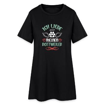J’adore mon Rottweiler - Robe T-shirt Femme - noir - Devant