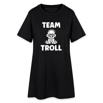 Troll - Women’s T-Shirt Dress - black - Front