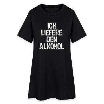 Je fournis l’alcool - Robe T-shirt Femme - noir - Devant