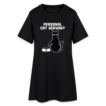 Personal Cat Servant - Women’s T-Shirt Dress - black - Front