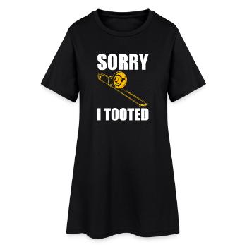 Désolé, j’ai fait un tonnerre de trombone, tromboniste, tromboniste - Robe T-shirt Femme - noir - Devant