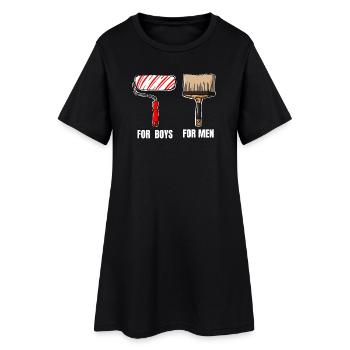 Peindre, c’est une affaire sérieuse - Robe T-shirt Femme - noir - Devant