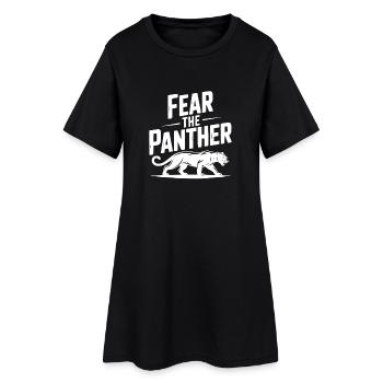 Crainte de la Panthère - Robe T-shirt Femme - noir - Devant