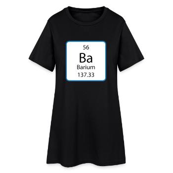 Licence en chimie dans le tableau périodique - Robe T-shirt Femme - noir - Devant