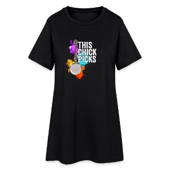 Banjo This Chick Picks - Women’s T-Shirt Dress - black - Front