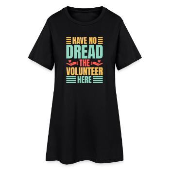 Bénévolat : Merci de redouter, bénévole - Robe T-shirt Femme - noir - Devant