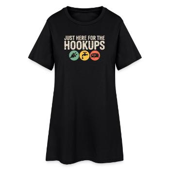 Je suis juste ici pour le t-shirt du camping-car des rencontres - Robe T-shirt Femme - noir - Devant