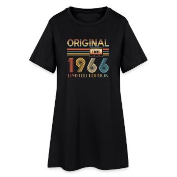 Original 60 Year Anniversary 1966 Party Gift - Women’s T-Shirt Dress - black - Front