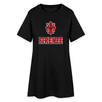 T-shirt souvenir Florence Italie, idée cadeau - Robe T-shirt Femme - noir - Devant