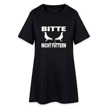 Colombes - Robe T-shirt Femme - noir - Devant