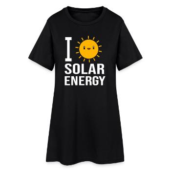 Solaire Durabilité Énergies renouvelables - Robe T-shirt Femme - noir - Devant