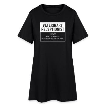 Veterinarian, Secretary, Veterinarian, Receptionist - Women’s T-Shirt Dress - black - Front