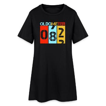 Oldometer 82 Retro Vintage 82. Geburtstag - Frauen T-Shirt-Kleid - Schwarz - Vorne
