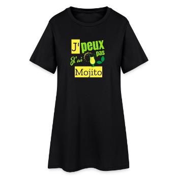 Je peux pas j’ai mojito - Robe T-shirt Femme - noir - Devant