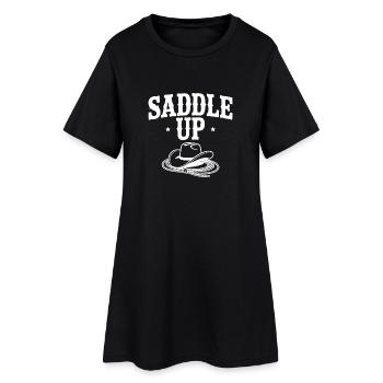 Saddle Up - Robe T-shirt Femme - noir - Devant