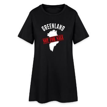 Groenland non à vendre - Robe T-shirt Femme - noir - Devant