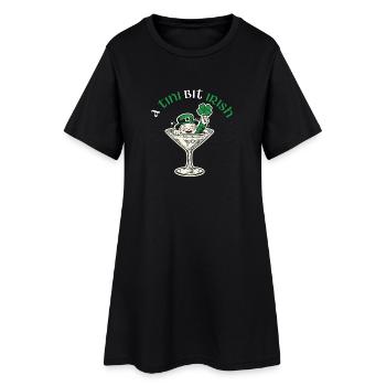 A Tini Bit Irish St Patrick’s Day - Women’s T-Shirt Dress - black - Front