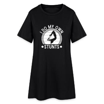 Circus Graphic I Do My Own Stunts Circus Gift Idea - Frauen T-Shirt-Kleid - Schwarz - Vorne