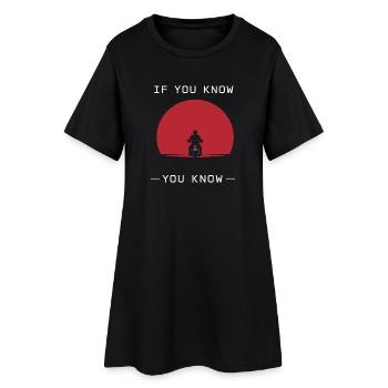 Pourquoi nous roulons à moto, - Robe T-shirt Femme - noir - Devant