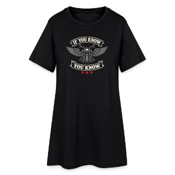 Pourquoi nous roulons à moto, - Robe T-shirt Femme - noir - Devant
