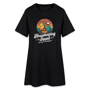 Funny Cleaning Design - Women’s T-Shirt Dress - black - Front