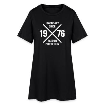 Légendaire depuis 1976 | Vieilli à la perfection - Robe T-shirt Femme - noir - Devant