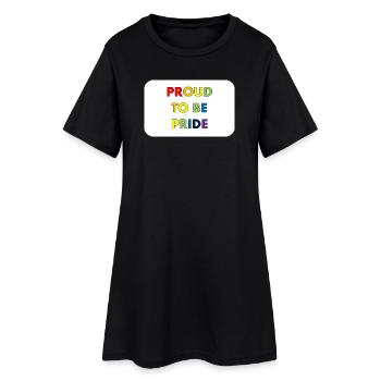 Proud to be Pride in rainbow style - Women’s T-Shirt Dress - black - Front